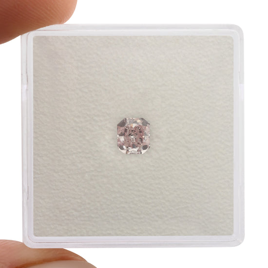 0.41 Carat Fancy Pink Radiant Diamond VS2 GIA
