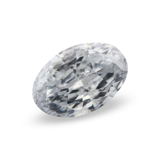 0.26 Karat Fancy Light Blue Oval Diamant SI2 GIA