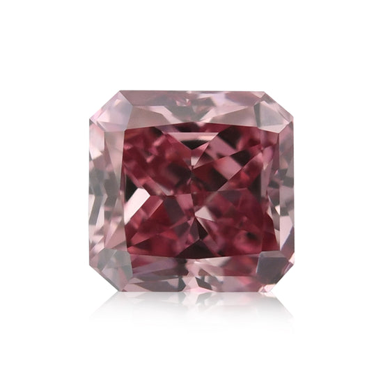 0.27 Carat Fancy Vivid Pink Radiant Diamond VVS2 GIA