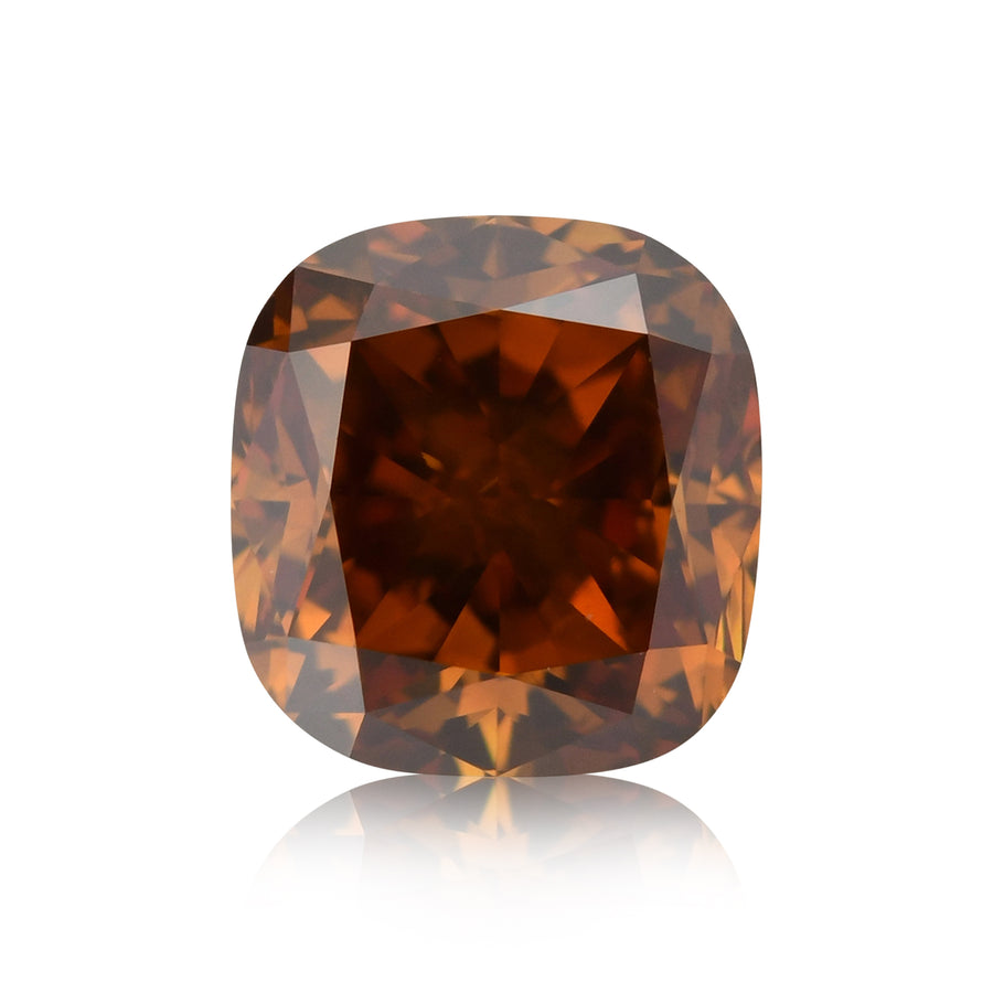 Diamante cuscino Fancy Deep Brown Orange SI2 GIA da 1,08 carati