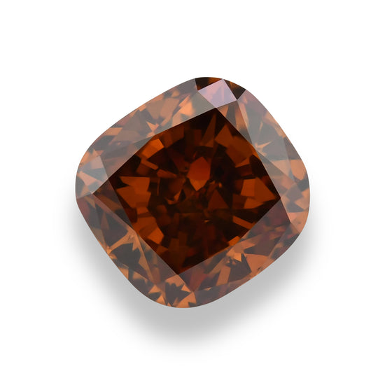 Diamante Cushion Fancy Deep Brownish Orange da 1,05 carati SI2 GIA