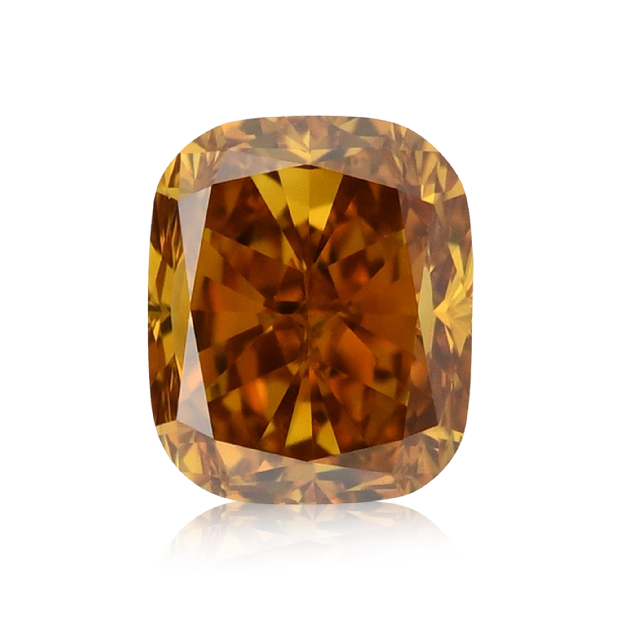 キンセール価格fancy brownish yellow orange 0.53 Carat Fancy Deep Brownish Yellowish Orange Cushion Diamond