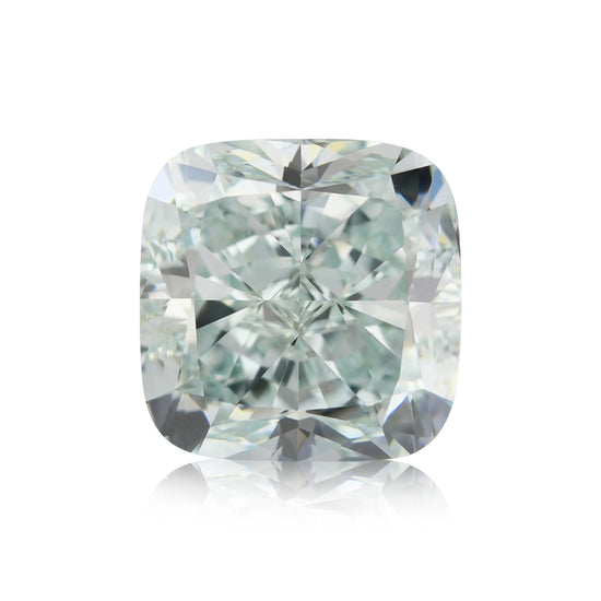 Diamante a cuscino fantasia bluastro-verde da 3,01 carati SI2 GIA
