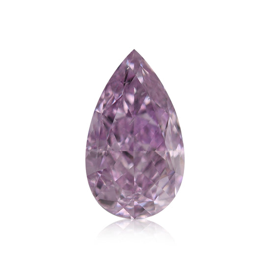 Diamante a Pera Rosa Purpureo Intenso Fantasia di 0,72 carati SI1 GIA