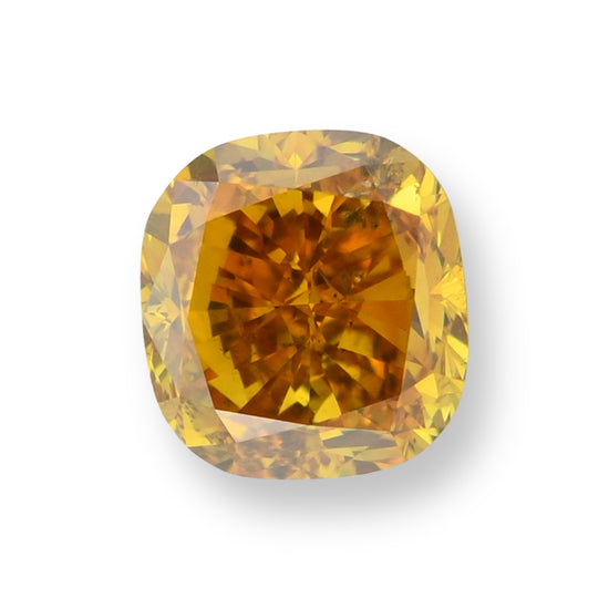 Diamante Fancy Deep Yellow Orange a cuscino da 1.04 carati GIA