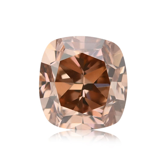 0,58 Karat Fancy Brown Pink Cushion Diamant SI2 GIA