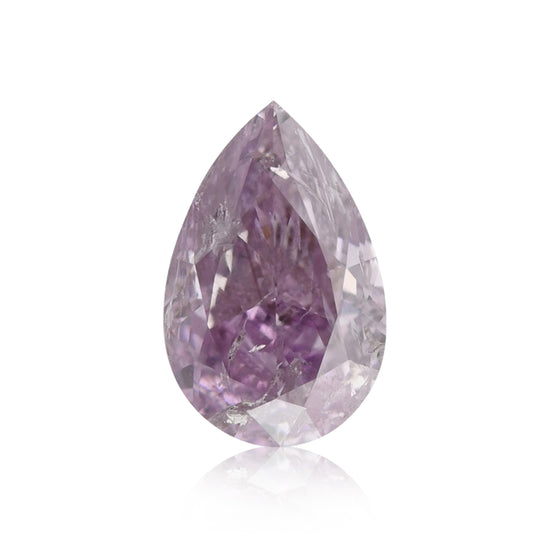 Diamante a Pera Rosa Intenso Viola Fancy da 1,01 Carati (I1) GIA