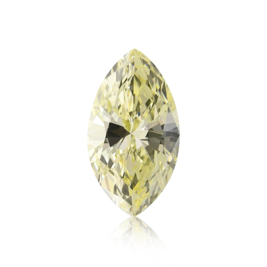 Diamante a navette giallo chiaro fantasia 0,81 carati VVS2 GIA