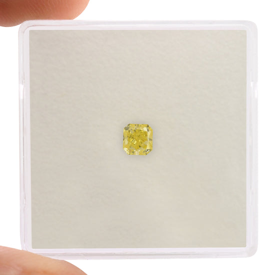 0.35 Carat Fancy Yellow Radiant Diamond (VS2)
