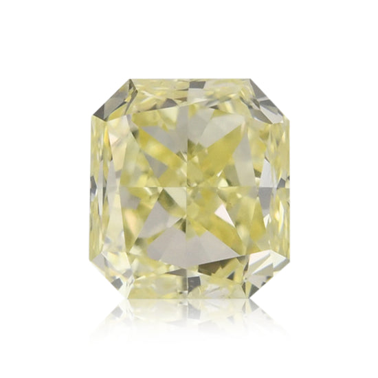 Diamante Fancy Yellow taglio Radiant da 0,38 carati (VS2)