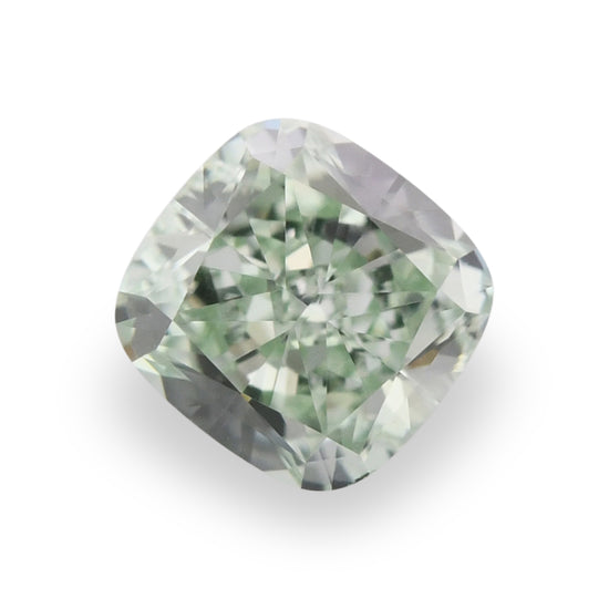 0.31 Carat Fancy Intense Green Cushion Diamond VS1 GIA