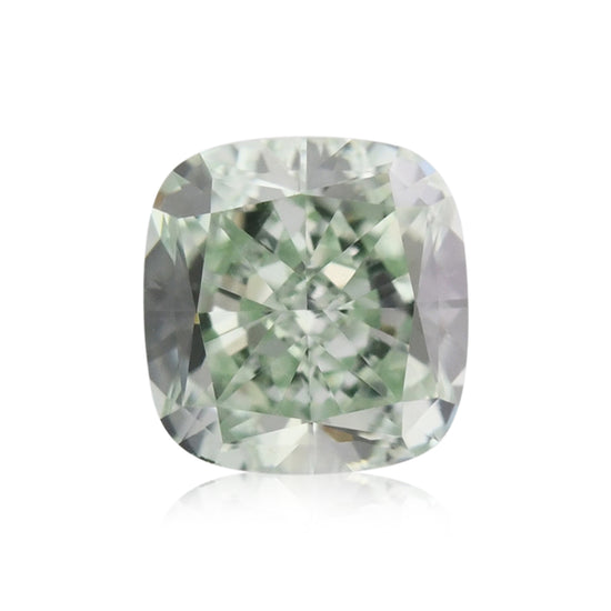 0.31 Karat Fancy Intense Green Cushion Diamant VS1 GIA