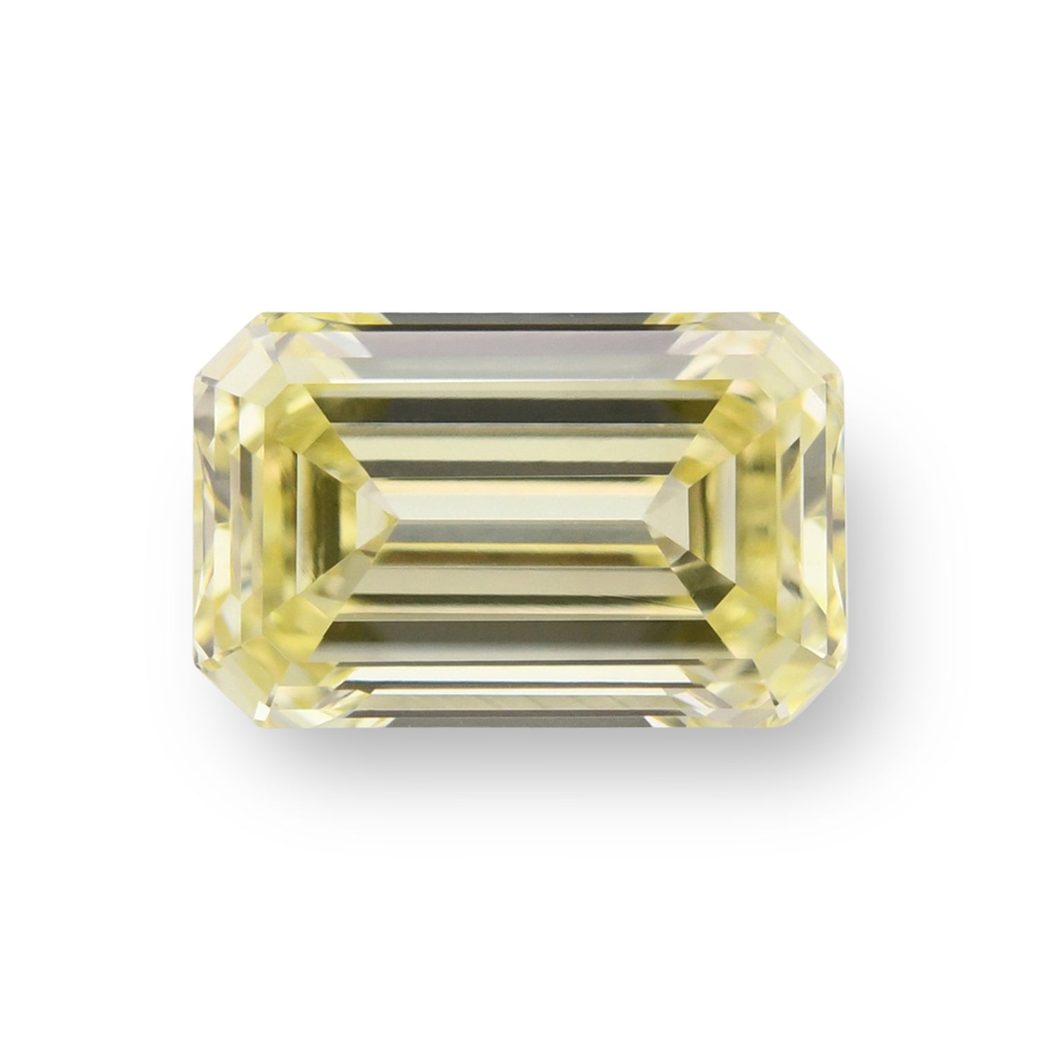 0.77 Carat Fancy Light Yellow Emerald Diamond VVS2 GIA