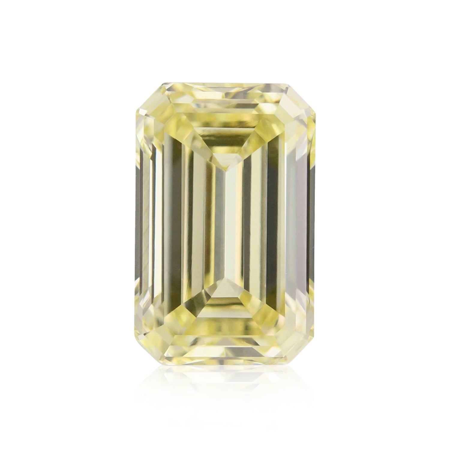 0.77 Carat Fancy Light Yellow Emerald Diamond VVS2 GIA