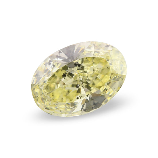 Diamante Giallo Fancy Ovale da 1,62 Carati (I1) GIA