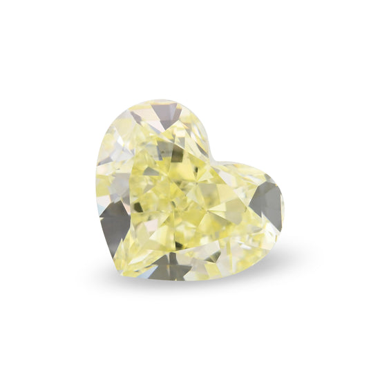 2.03 Carat Fancy Light Yellow HEART Diamond SI1 GIA