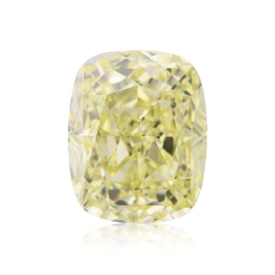 1.73 Carat Fancy Yellow Cushion Diamond IF GIA