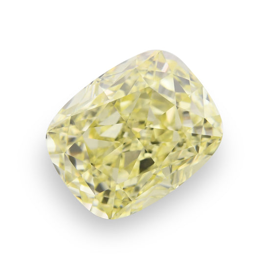 Diamante a cuscino Fancy Yellow da 1.73 carati, purezza interna (IF), certificato GIA