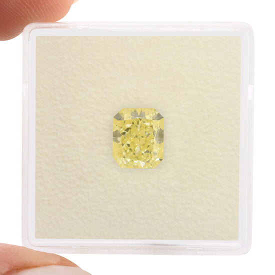 1.96 Carat Fancy Light Yellow Radiant Diamond VVS1 GIA