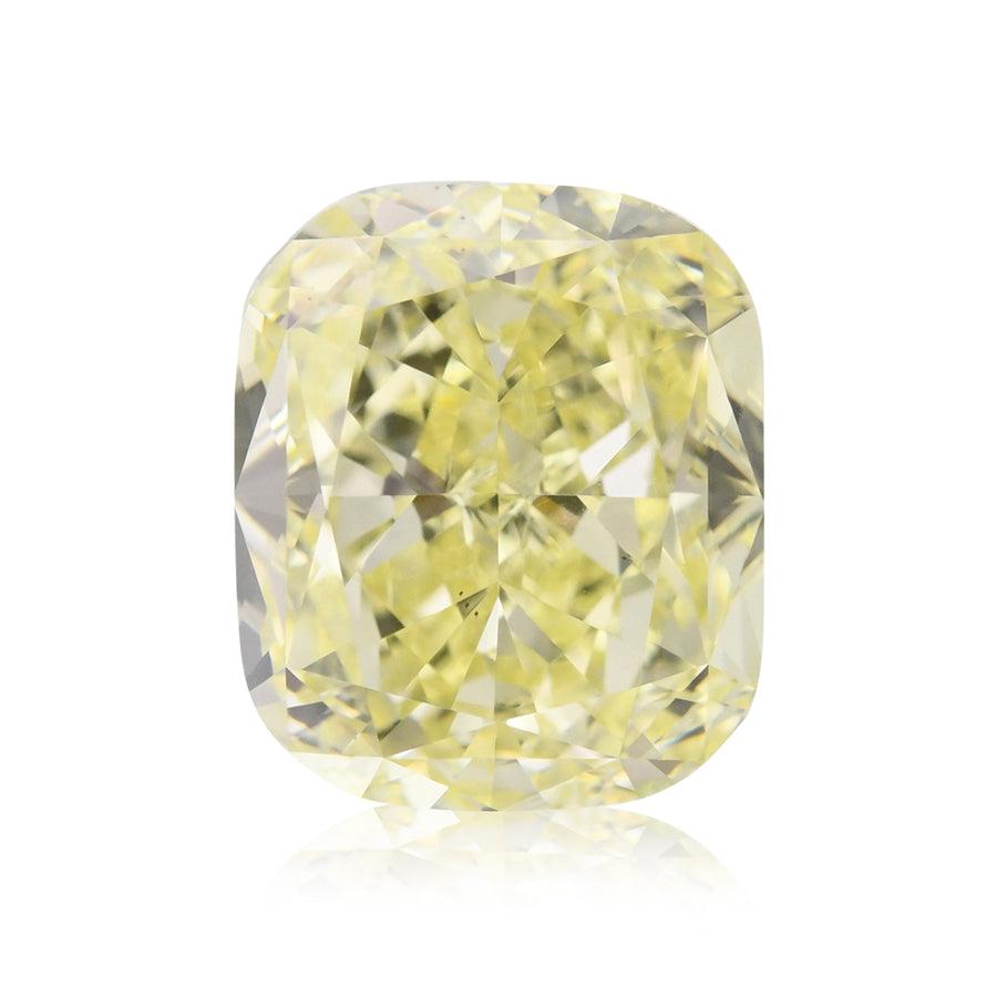 1,94 Karat Fancy Light Yellow Kissen-Diamant VS2 GIA