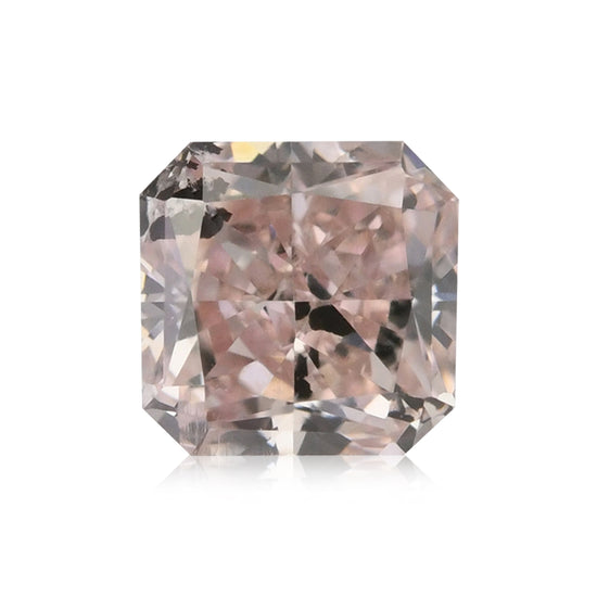 Diamante Radiant Fancy Orangy Pink (I1) da 0,26 carati GIA