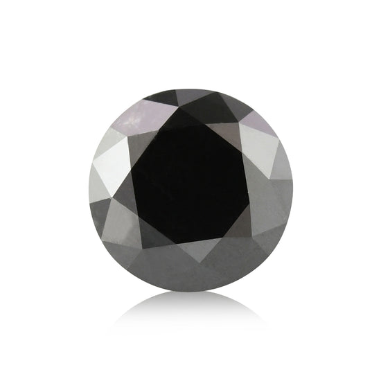 0,74 Karat Fancy Black runder Brillant GIA