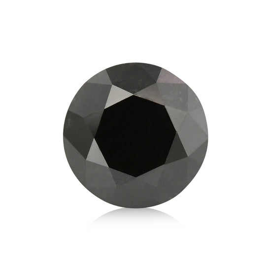 0,69 Karat Fancy Black runder Brillant Diamant GIA