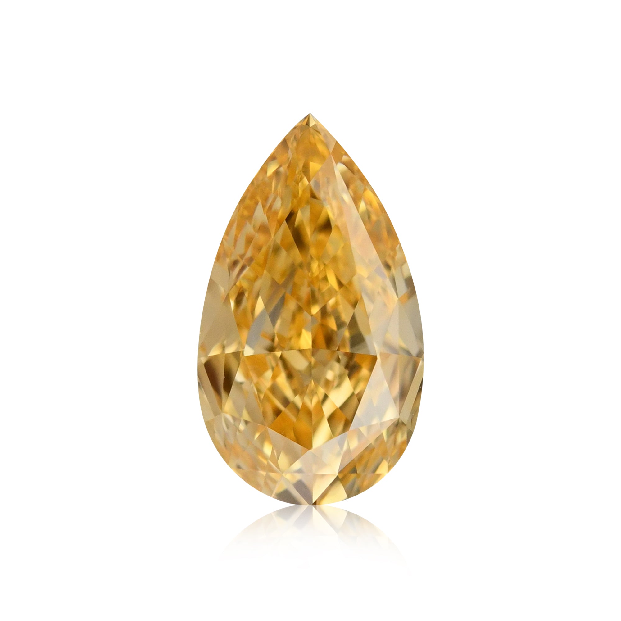 キンセール価格fancy brownish yellow orange 0.66 Carat Fancy Intense Yellowish Orange Pear Diamond VS2 GIA