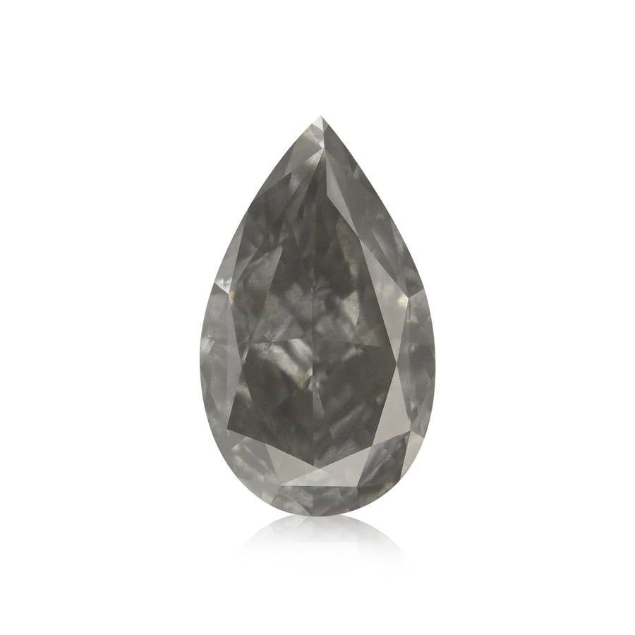 ألماسة كمثرية Fancy Gray بوزن 1.04 قيراط I1 GIA