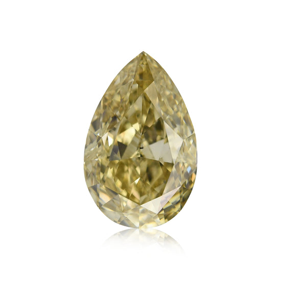 Diamante a Pera GIA SI1 Fancy Brownish Yellow da 3,03 Carati