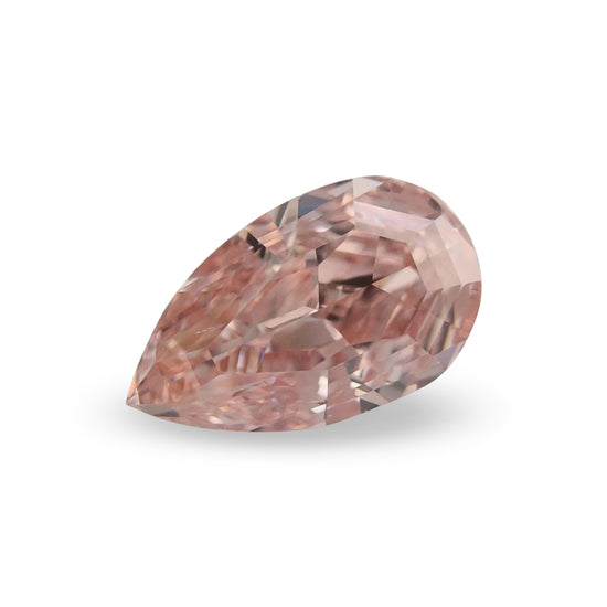 0.51 Carat Fancy Intense Pink Pear Diamond VS2 GIA