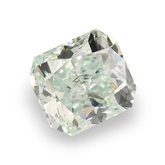 1.36 Carat Fancy Light Green Radiant Diamond VVS1 GIA