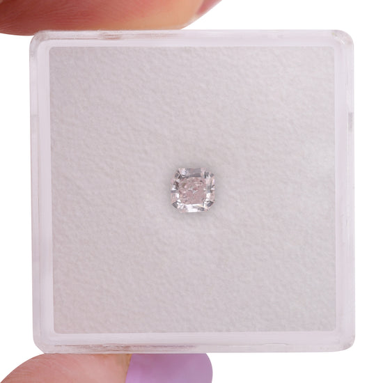 0.31 Carat Faint Pink Radiant Diamond SI2 GIA
