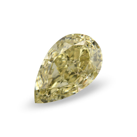 Diamante a Goccia Giallo Brunastro Fancy 2.50 Carati VS2 GIA
