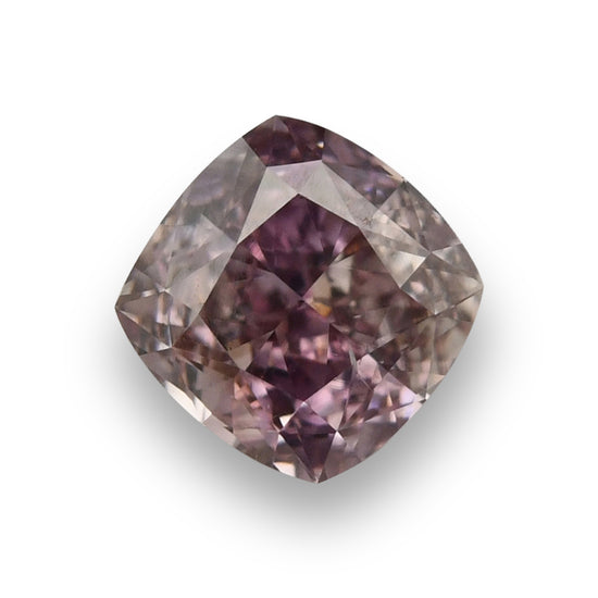 0.51 Carat Fancy Brownish Purple Pink Cushion Diamond SI1 GIA