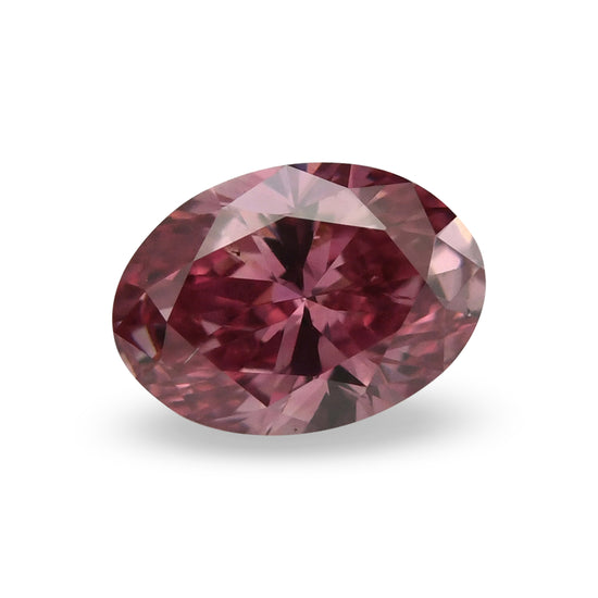 0.24 Carat Fancy Vivid Purplish Pink Oval Argyle Diamond SI1 GIA