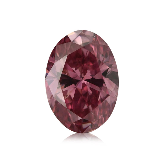 0.24 Carat Fancy Vivid Purplish Pink Oval Argyle Diamond SI1 GIA