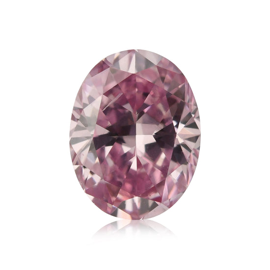 0.50 Carat Fancy Intense Purplish Pink Oval Argyle Diamond SI1 GIA