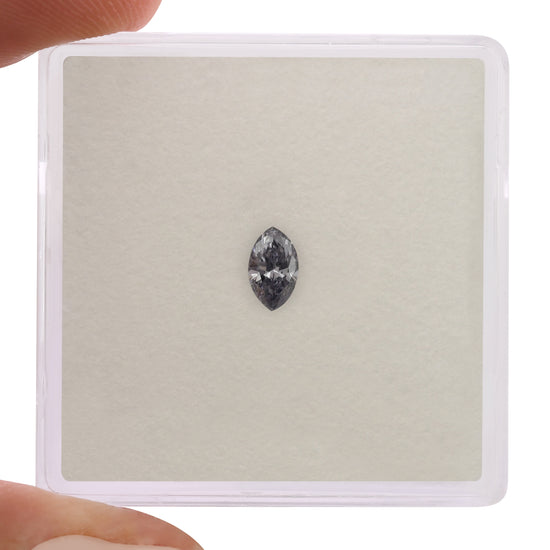 0.18 Carat Fancy Gray Violet Marquise Diamond SI1 GIA