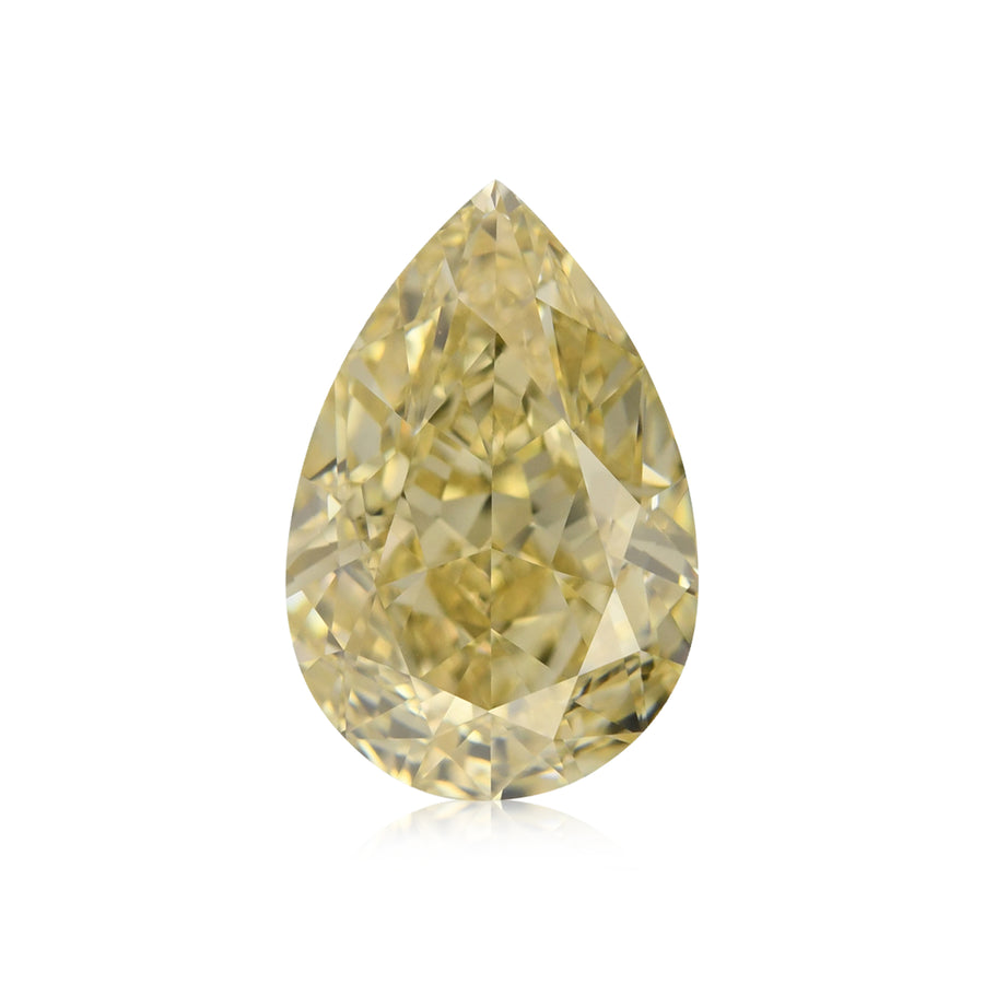 3.51 قيراط ألماسة كمثرية Fancy Brownish Yellow بدرجة نقاء VS2 من GIA
