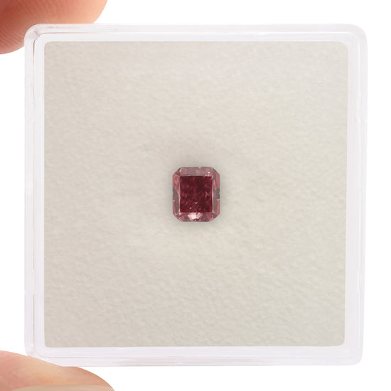 0.46 Carat Fancy Deep Pink Radiant Argyle Diamond SI1 GIA