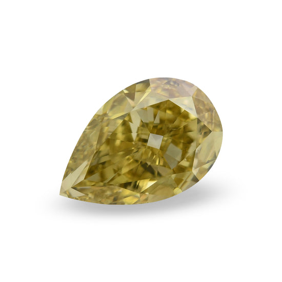 2.01 Carat Fancy Brownish Yellow Pear Diamond VS2 GIA