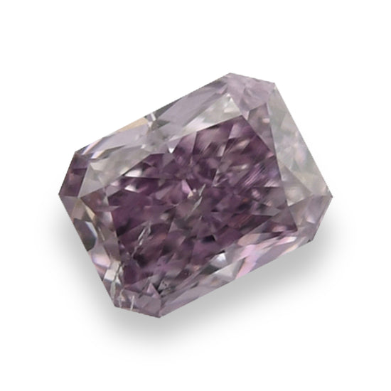 0.25 Carat Fancy Intense Pink Purple Radiant Diamond I1 GIA
