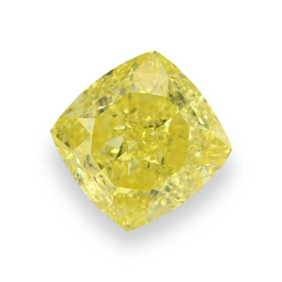 Diamante Cushion GIA VS1 Giallo Intenso Fantasia 1,64 Carati