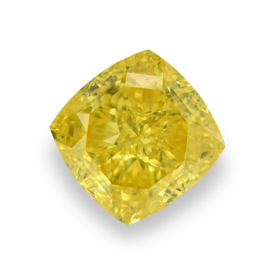 Diamante Giallo Fancy Vivid Taglio Cuscino 2,25 Carati VS1 GIA