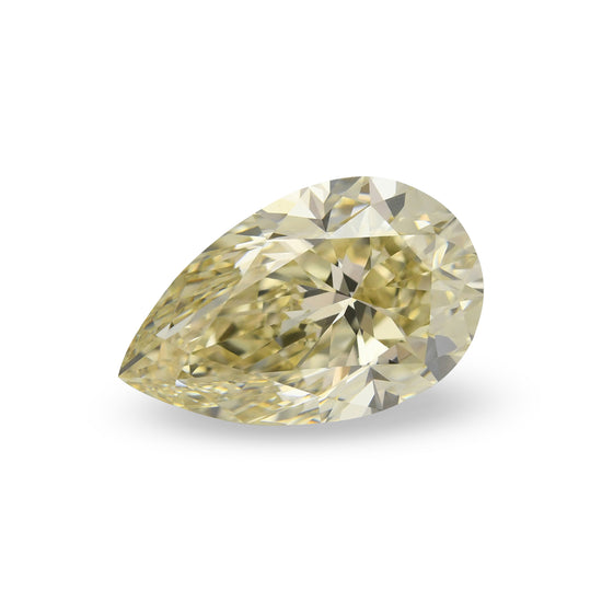 Diamante a pera GIA VVS2, 5,01 carati, fantasia giallo brunastro chiaro