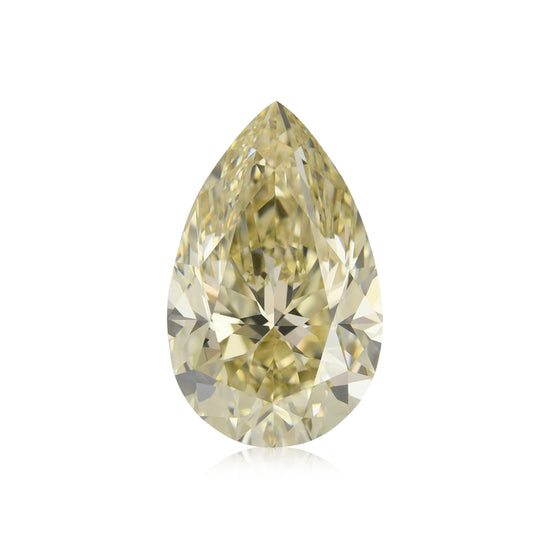 Diamante a pera GIA VVS2, 5,01 carati, fantasia giallo brunastro chiaro