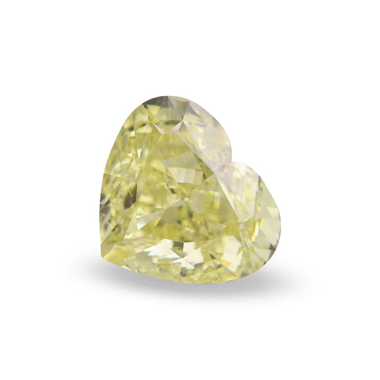 Diamante a Cuore Giallo Chiaro Fantasia da 1,50 carati, Purezza VS1, Certificazione GIA