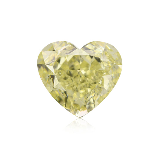 Diamante a CUORE Fancy Light Yellow di 2.33 Carati VS1 GIA