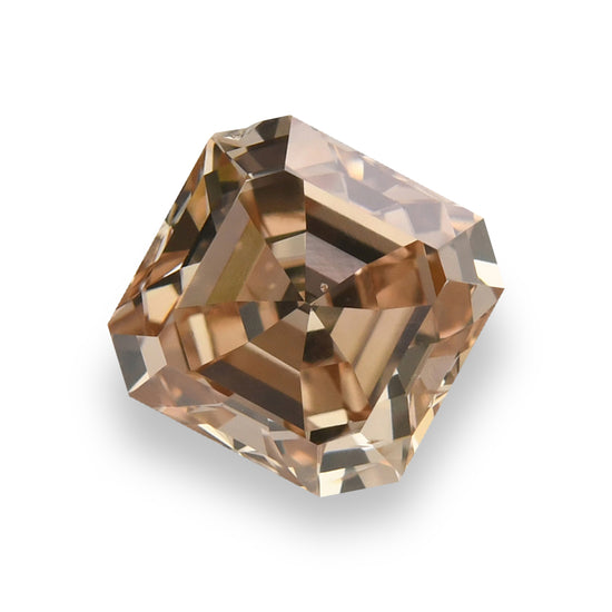 1.19 Carat Fancy Brown Pink Asscher Diamond SI2 GIA